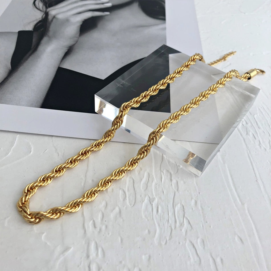 Rope Chain Choker Necklace