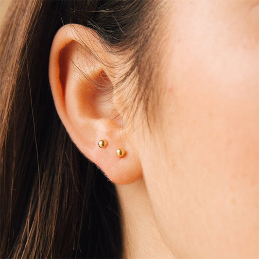 Tiny Ball Stud Earrings