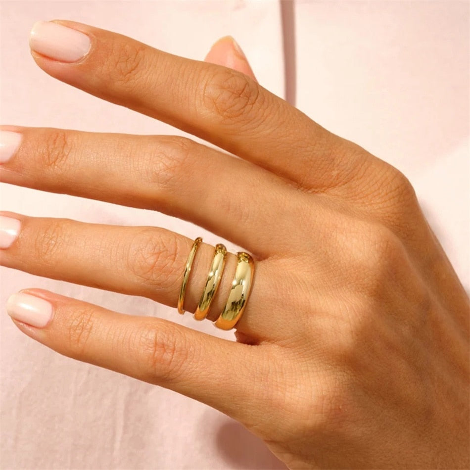 Classic For Stacking Stainless Steel Ring