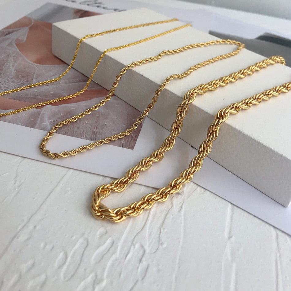 Rope Chain Choker Necklace