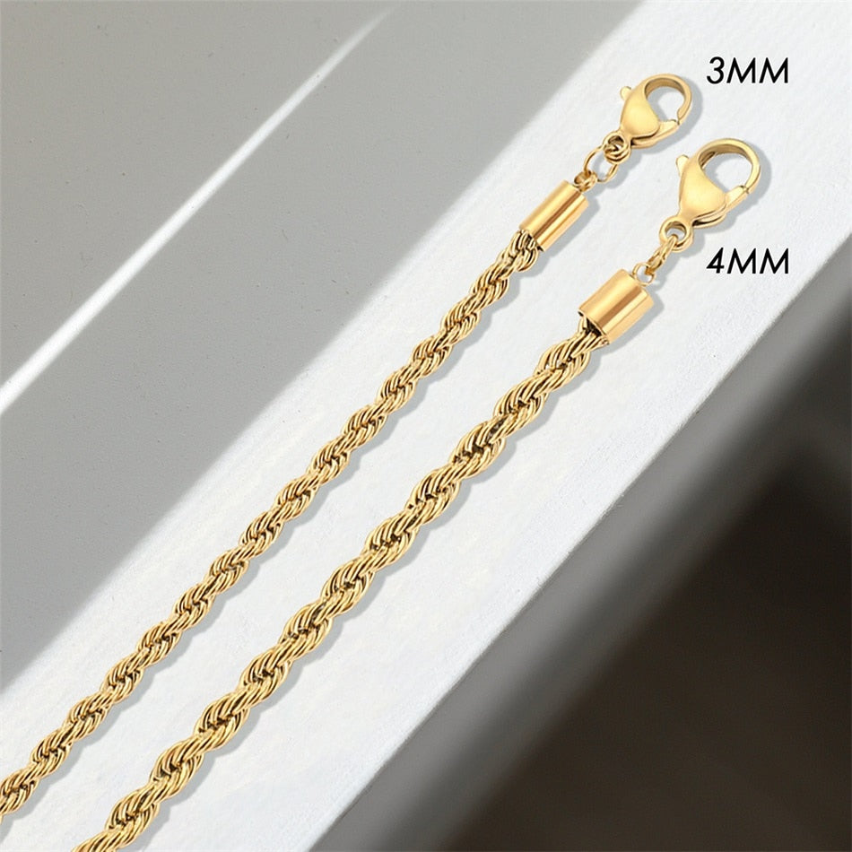 Rope Chain Choker Necklace